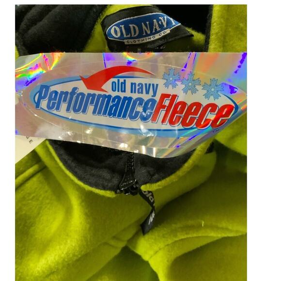 Old Navy Performance Fleece Jacket Womens XXL 1/4 Zip Pullover Neon Yellow NWT - Picture 6 of 6